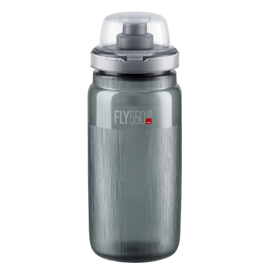 ELITE FLY MTB Smoked Logo Grey water bottle