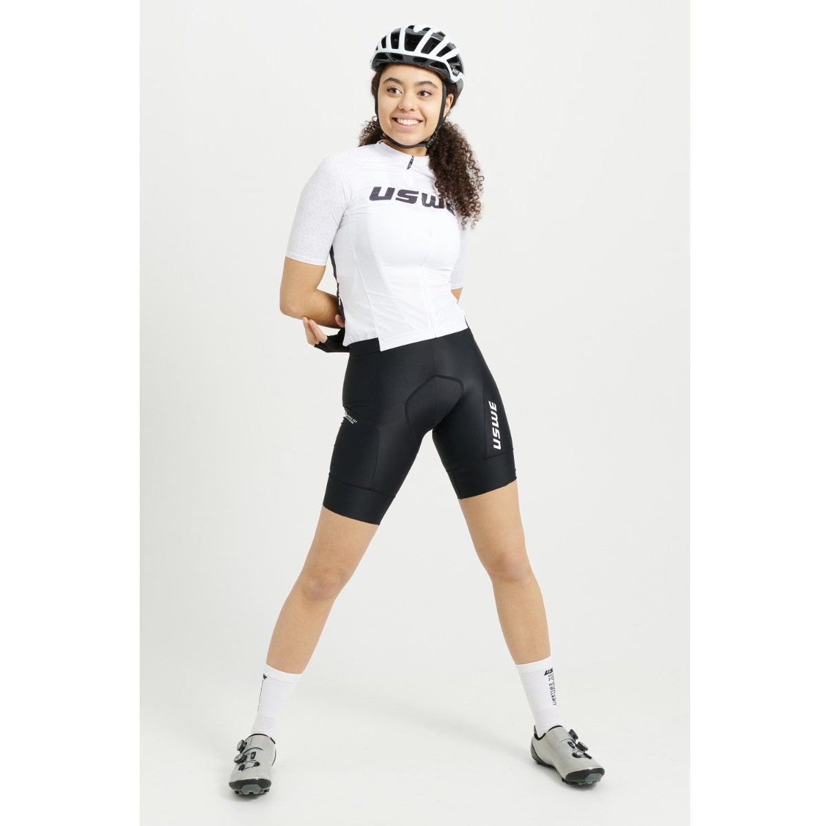 USWE GRUS GRAVEL kortærmet jersey til kvinder, hvid