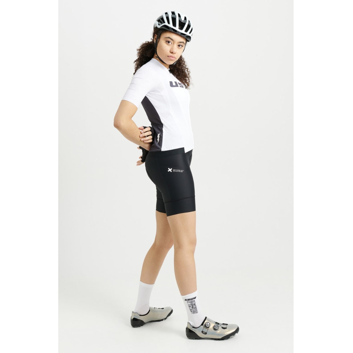 USWE GRUS GRAVEL kortærmet jersey til kvinder, hvid