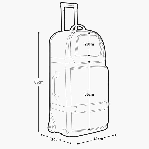 Kuffert EVOC WORLD TRAVELLER 125L Sort/hvid