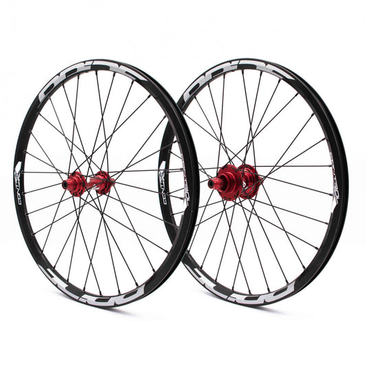 Hjulsæt PRIDE 20" (451mm) Control V1 Disc Akser 10/15mm Rød