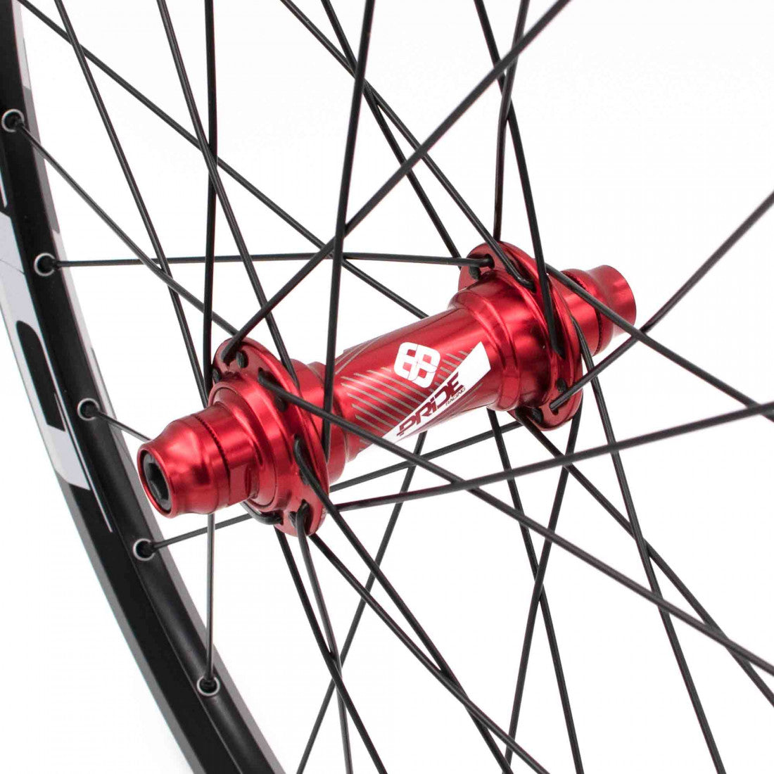 Hjulsæt PRIDE 20" (451mm) Control V1 Disc Akser 10/15mm Rød