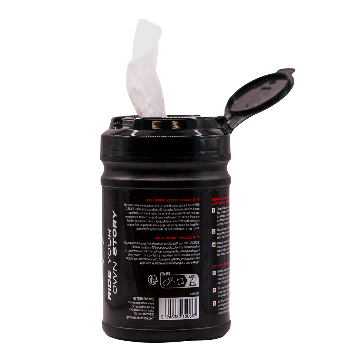 Rengøringsservietter HUTCHINSON WIPE CLEANER x40 + 1 Mikrofiber Cleaner