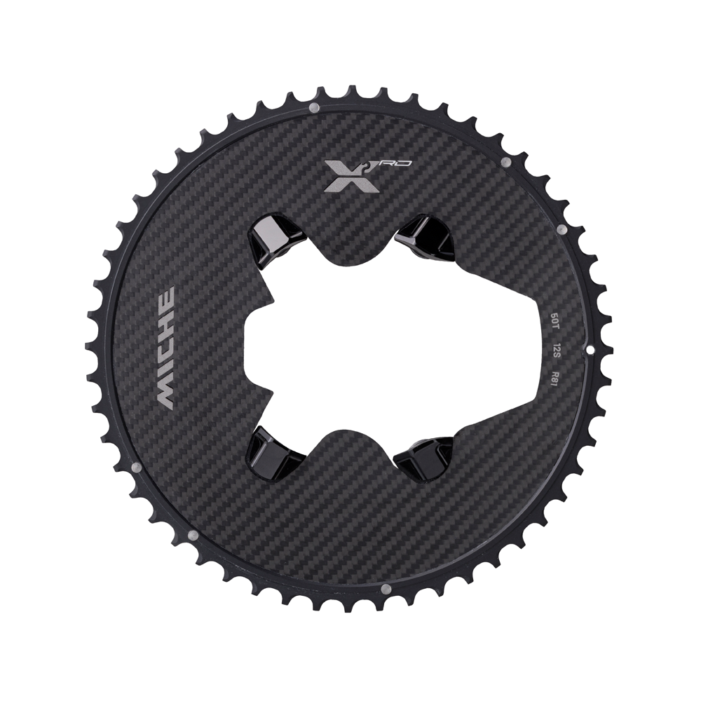 12V MICHE X2 RD R81 Outdoor Chainring for Shimano R8100 with Power Sensor